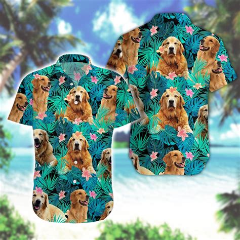 dog aloha shirt|hawaiian shirt with dog breeds.